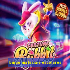 bingo materiais escolares